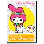 Картон цветной Centrum My Melody 71676 10 л,10 цв, А4, (8 цв+зол.+серебро) мелованный односторонний