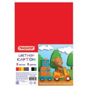 Картон цветной STAFF арт 127050 8л. 8цв, 200*283мм