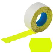 Этикетки BRAUBERG 123573 самоклеющиеся 22*12мм волна жёлтая