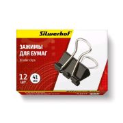 Зажим Silwerhof 510005 сталь 41мм черный